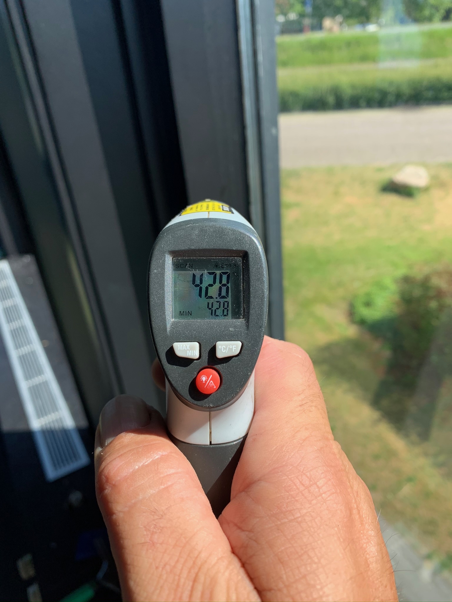 Raamfolie tempartuur zonder folie